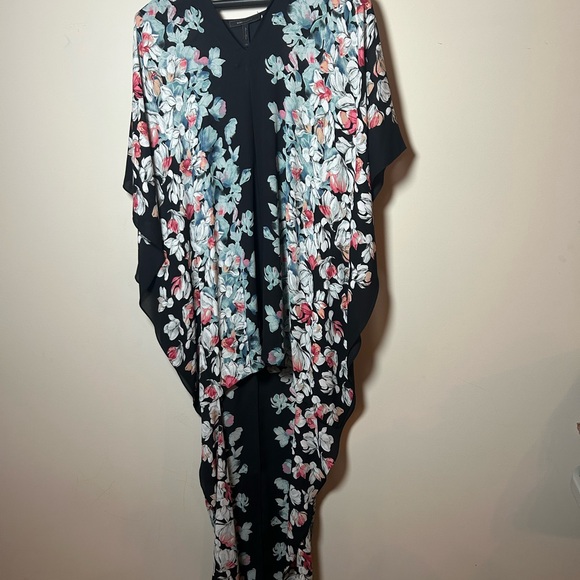 BCBGMaxAzria Black Floral High Low Dress - Picture 4 of 11